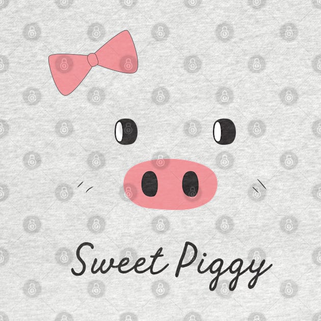 Sweet Piggy Face by Mako Design 